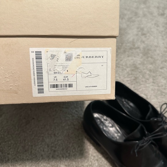 Burberry Men’s Derby Size 8.5 - Picture 4 of 4